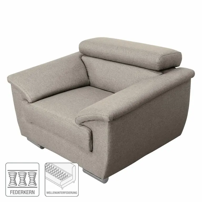 Loftscape Modoform Fauteuil Swain – Tissu – Granit