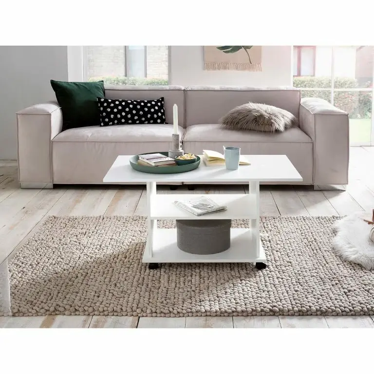 Loftscape Mooved Table Basse Beal II – Blanc