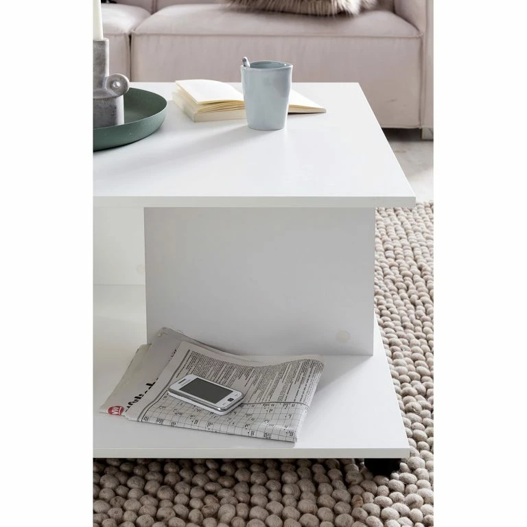 Loftscape Mooved Table Basse Beal IV – Blanc