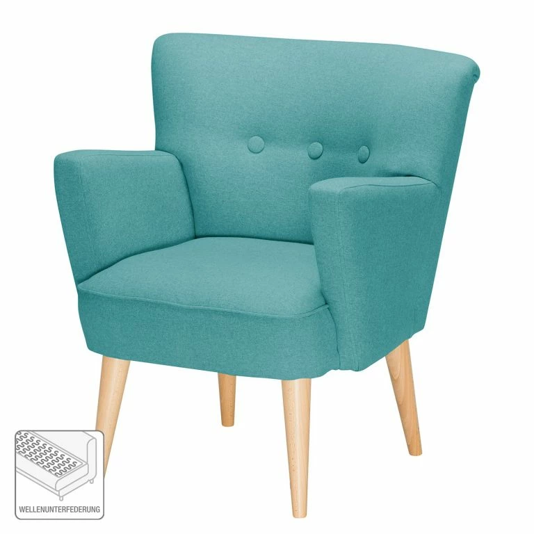 Loftscape Mørteens Fauteuil Bauro II – Turquoise