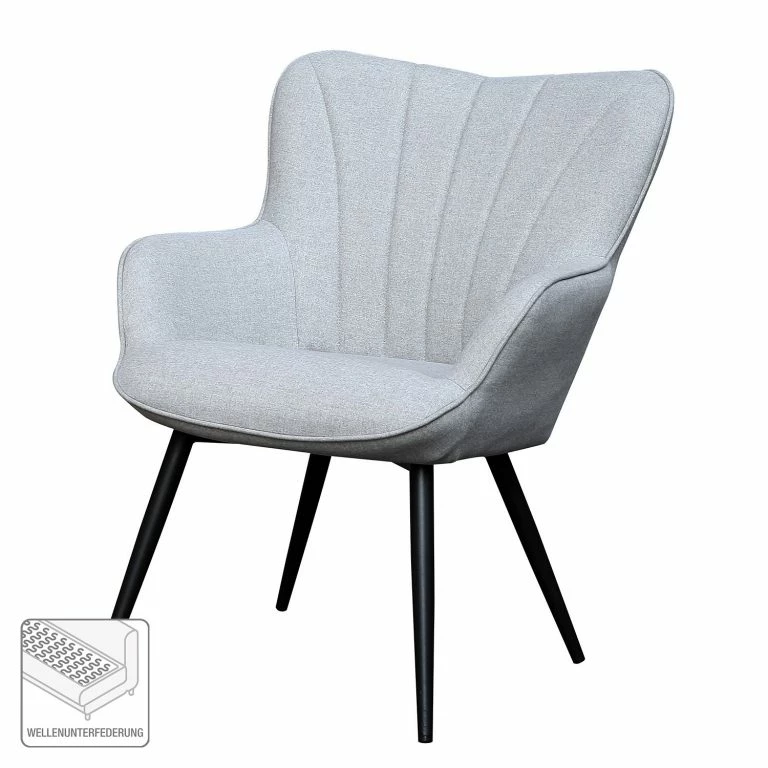 Loftscape Mørteens Fauteuil Boltby II – Tissu – Gris