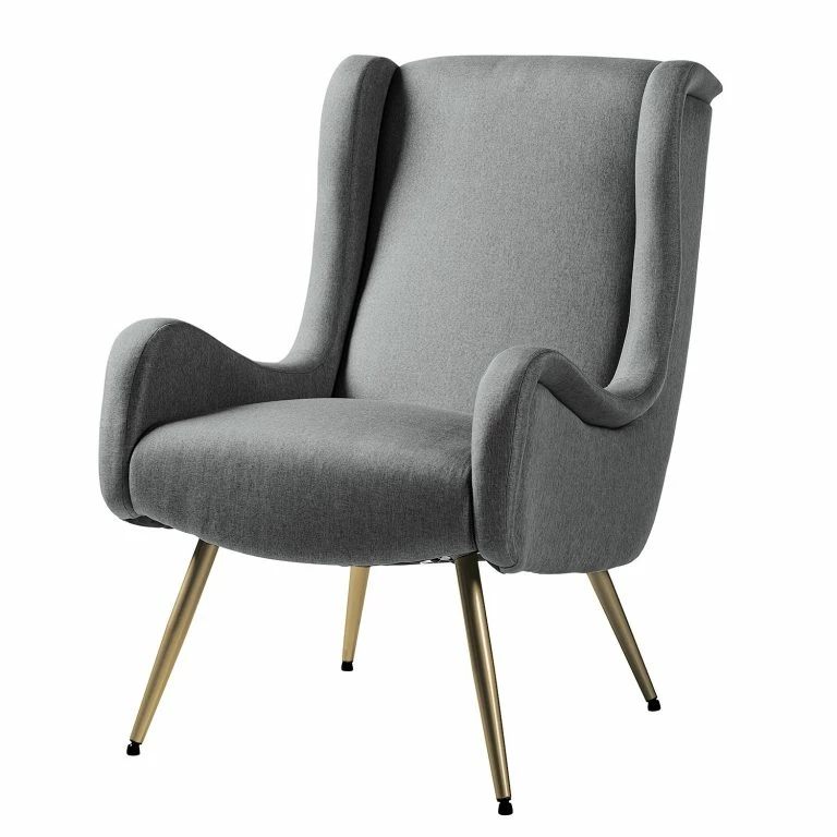 loftscape Mørteens Fauteuil Emly – Tissu – Gris