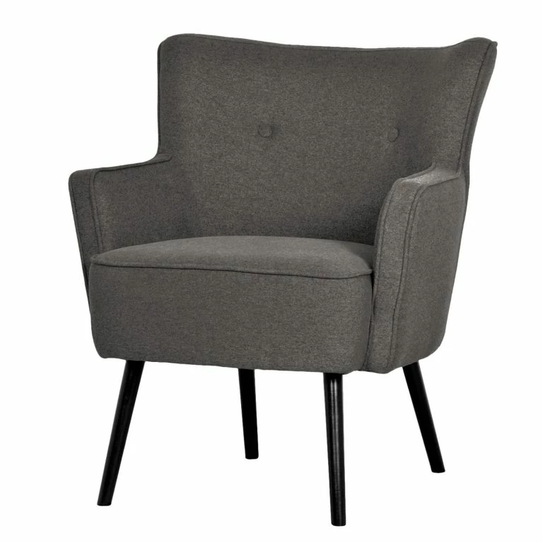loftscape Mørteens Fauteuil Kissing III – Tissu – Noir
