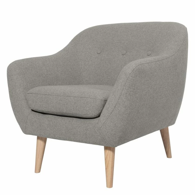 loftscape Mørteens Fauteuil Lamia – Tissu – Gris