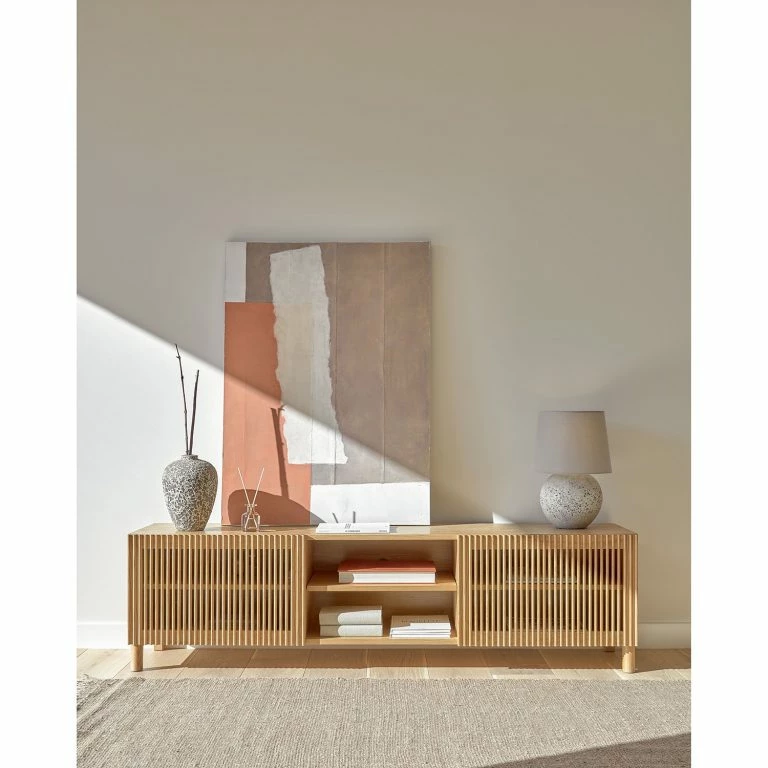 Loftscape Naturoo Meuble TV Bukama – Chêne Massif