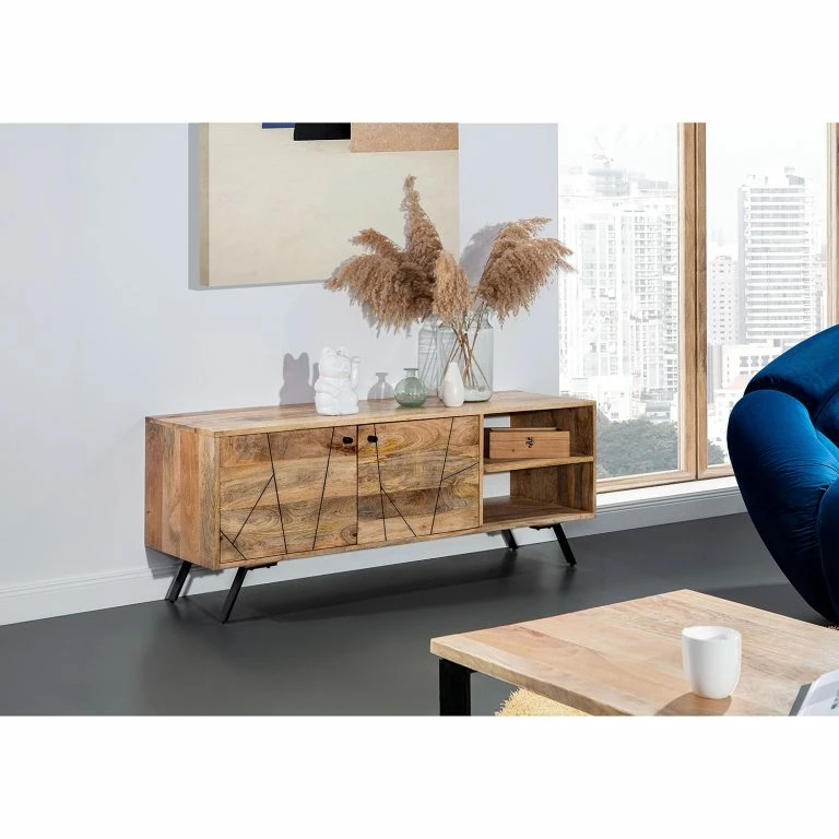 Loftscape Naturoo Meuble TV Pic – Manguier Massif