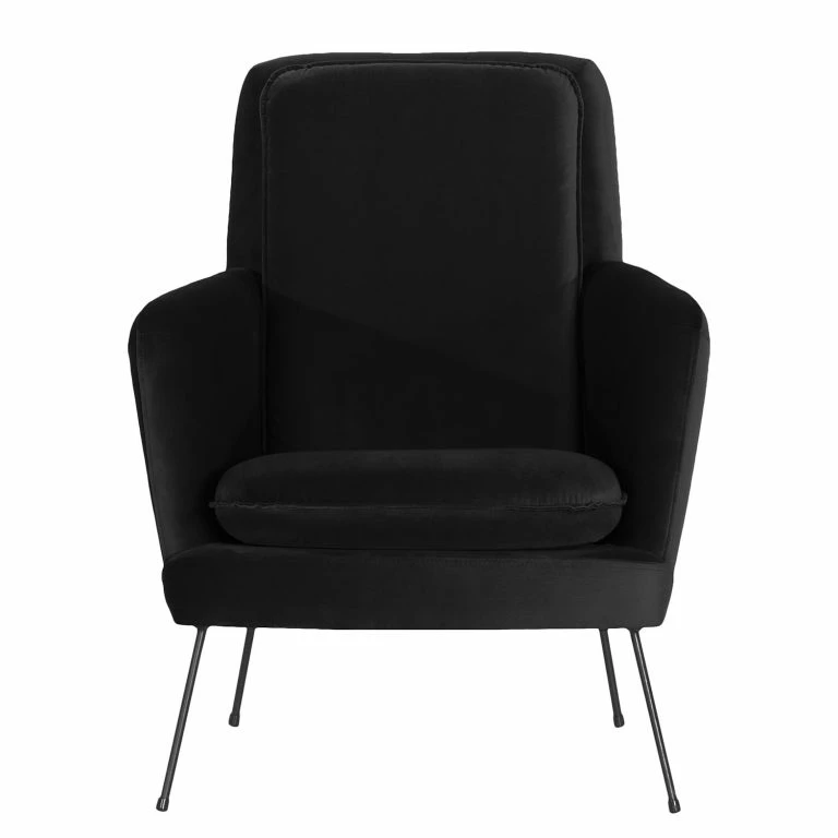 Loftscape Norrwood Fauteuil Himos – Velours – Noir