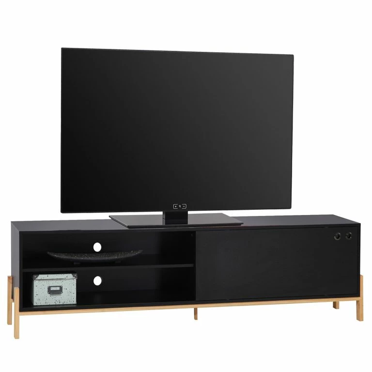 loftscape Norrwood Meuble TV Caborn I – Noir / Pin