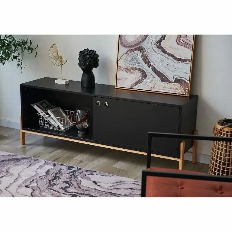 Loftscape Norrwood Meuble TV Caborn II – Noir / Pin