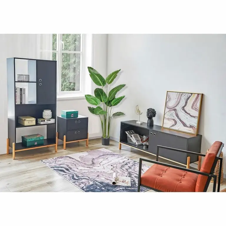 Loftscape Norrwood Meuble TV Caborn II – Noir / Pin