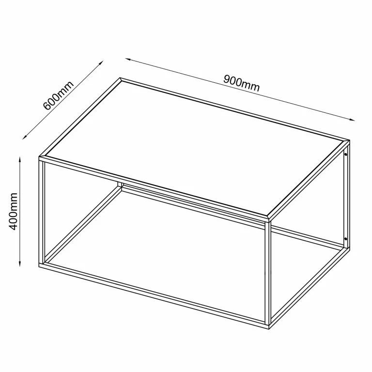 Loftscape Norrwood Table Basse Cascavel I – Noir