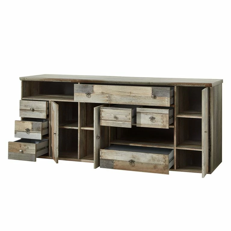 Loftscape Red Living Buffet Bas Tapara – Marron / Gris