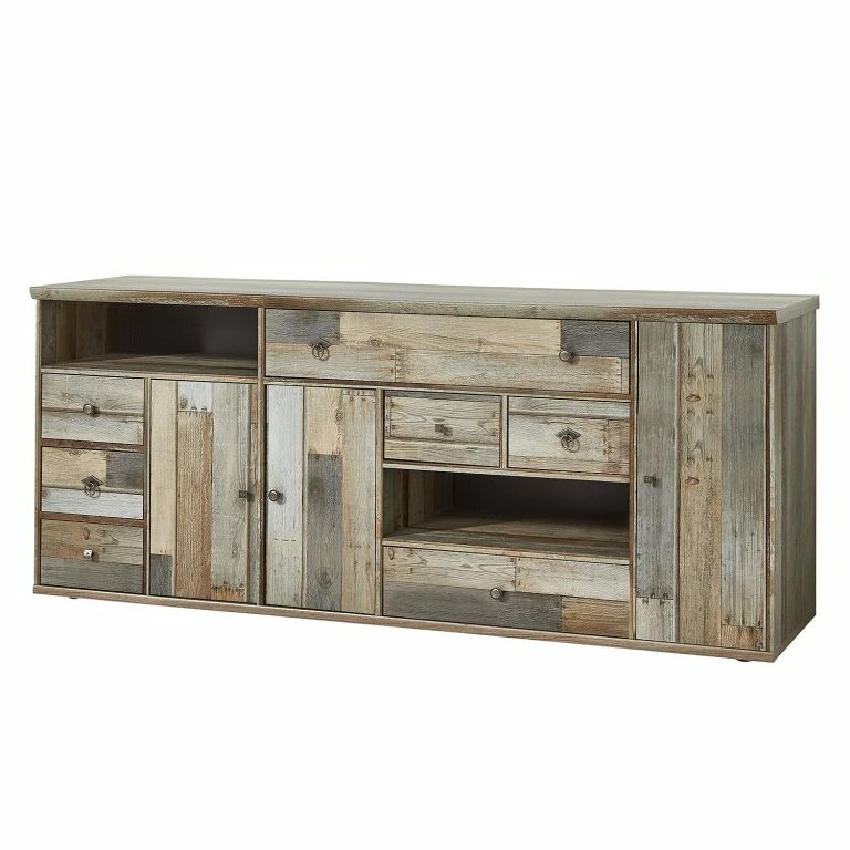 loftscape Red Living Buffet bas Tapara – Marron / Gris