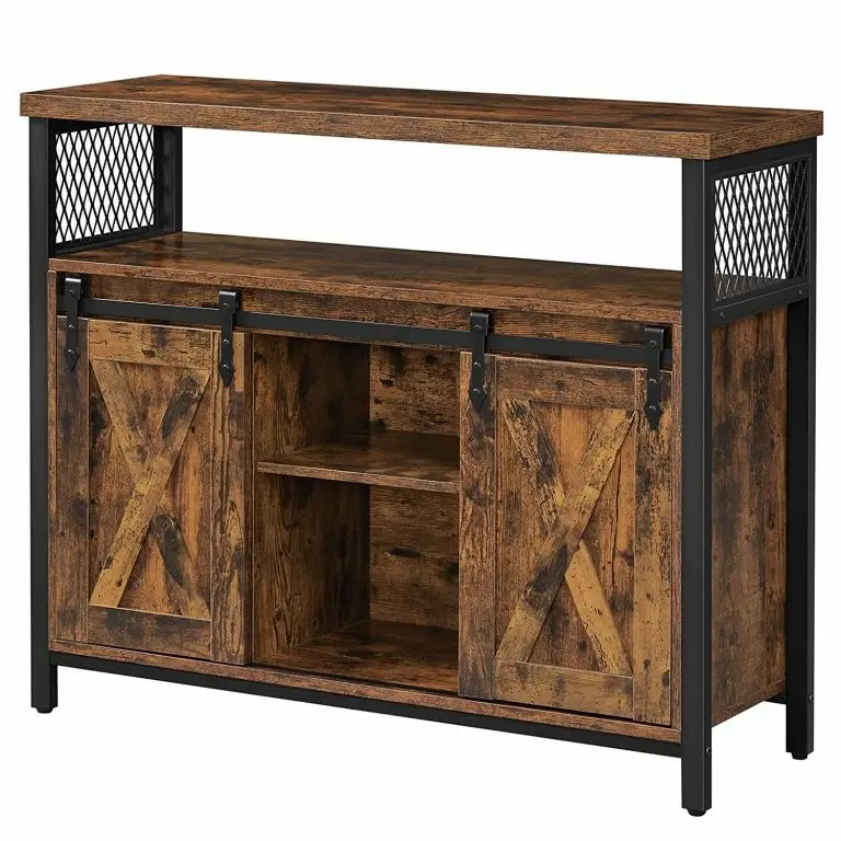 loftscape Red Living Buffet Hazlet II – Marron / Noir