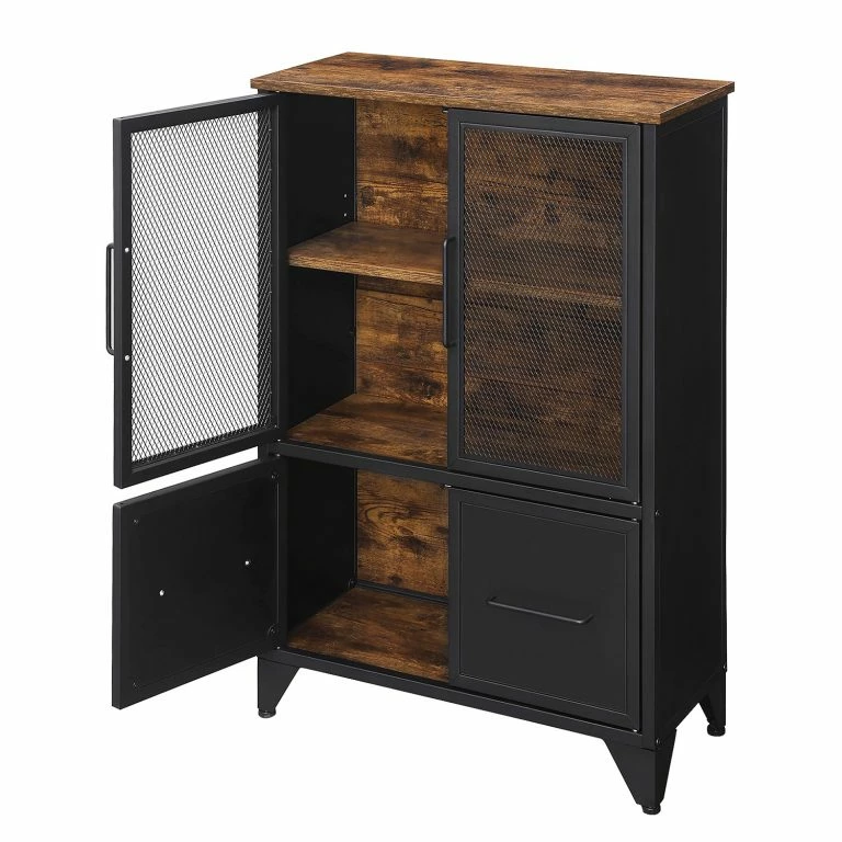 Loftscape Red Living Buffet Thenon II – Noir / Marron