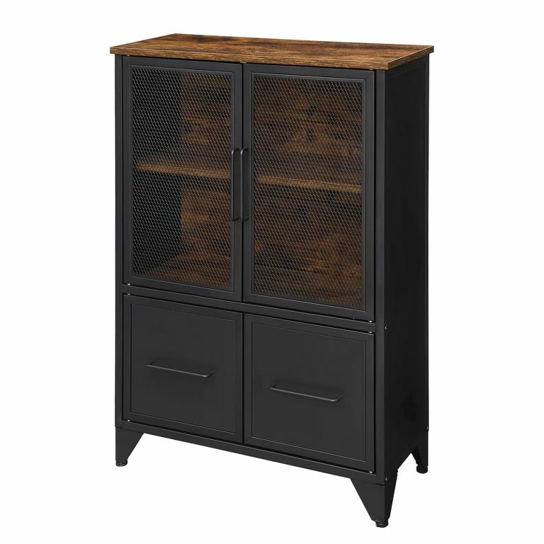 loftscape Red Living Buffet Thenon II – Noir / Marron