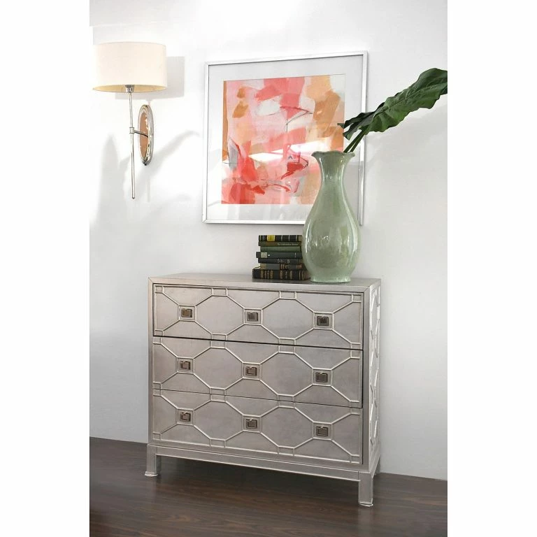 Loftscape Red Living Commode Thoury – Argenté Mat