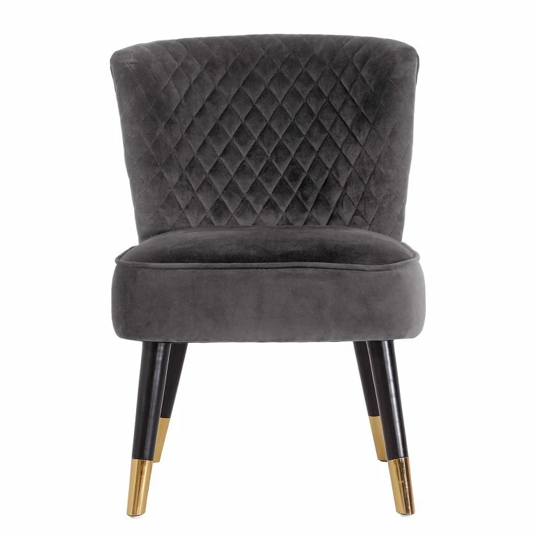 Loftscape Red Living Fauteuil Agen – Velours – Gris