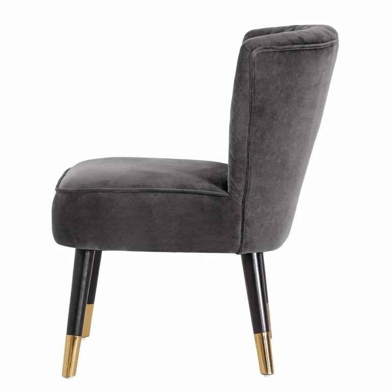 Loftscape Red Living Fauteuil Agen – Velours – Gris