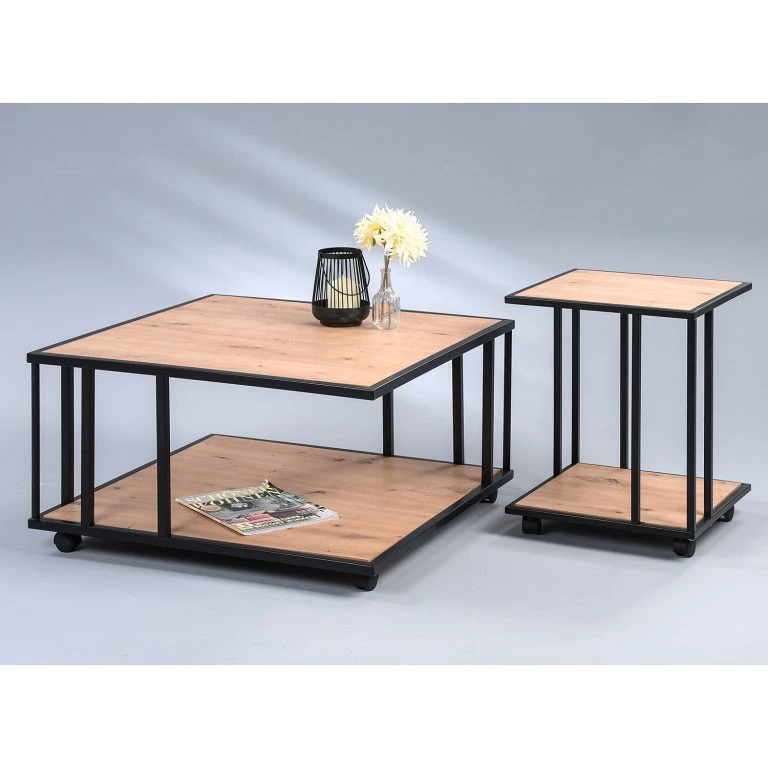 Loftscape Red Living Table Basse Parap – Marron / Noir