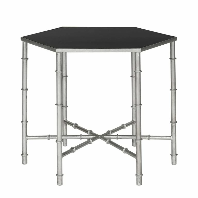 loftscape Safavieh Table d’appoint Kerri – Fer / Verre
