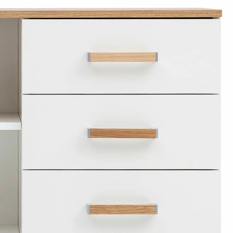 Loftscape Schildmeyer Commode Padua – Blanc / Chêne