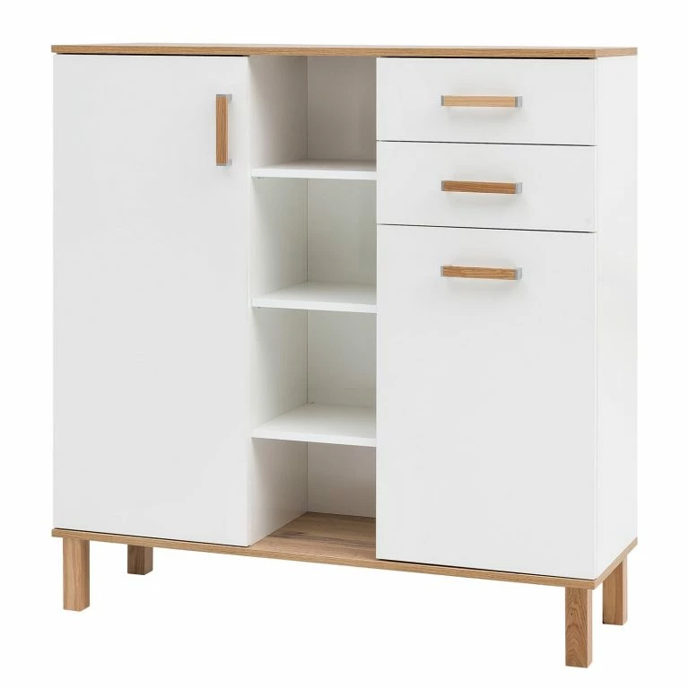 loftscape Schildmeyer Commode Padua – Blanc / Chêne