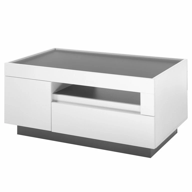 Loftscape Loftscape Table Basse Accra – Blanc / Anthracite