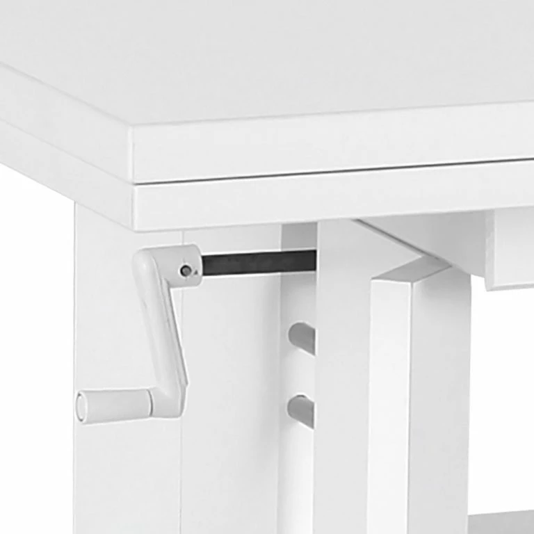 Loftscape Loftscape Table Basse Adro – Extensible – Blanc Brillant / Blanc Mat