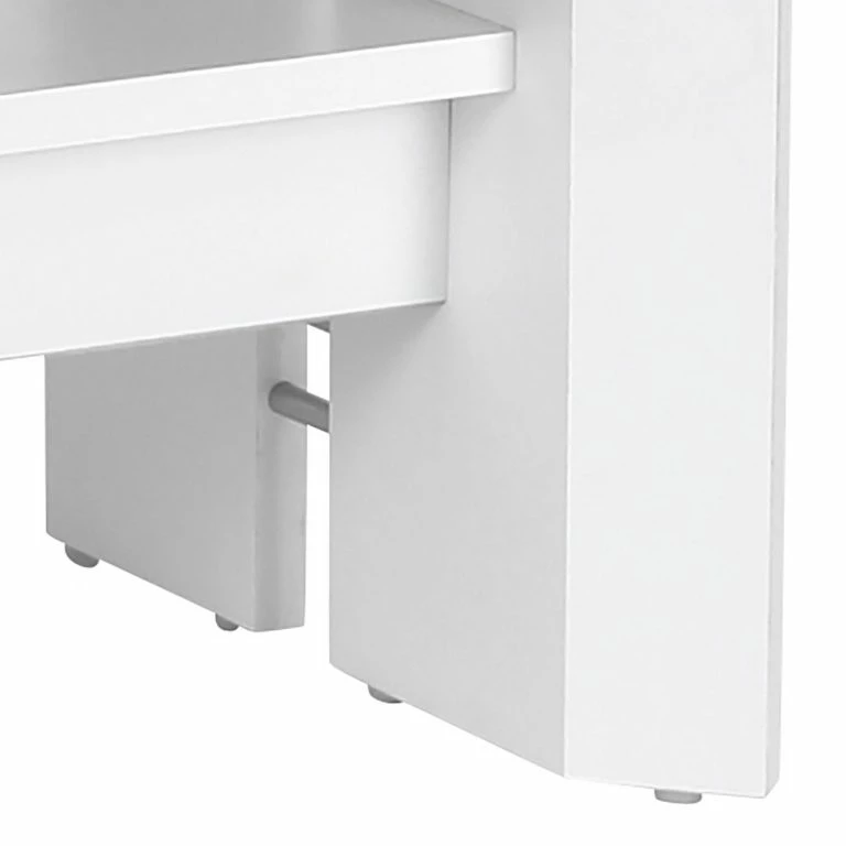 Loftscape Loftscape Table Basse Adro – Extensible – Blanc Brillant / Blanc Mat