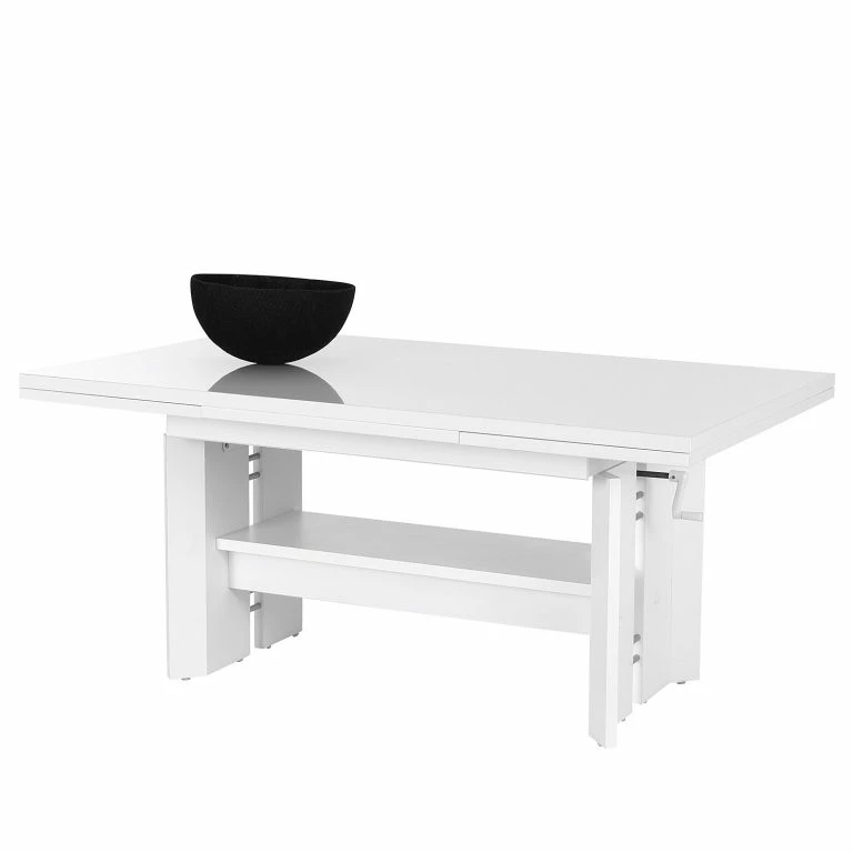 Loftscape Loftscape Table Basse Adro – Extensible – Blanc Brillant / Blanc Mat