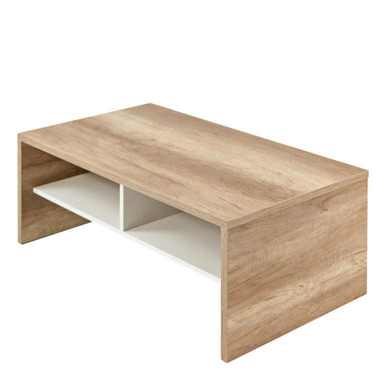 loftscape Loftscape Table basse Albreda – Imitation chêne / Blanc
