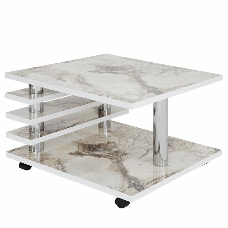 loftscape Loftscape Table basse Bacova I – Imitation marbre blanc
