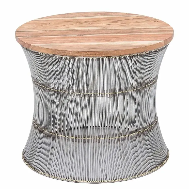 loftscape Loftscape Table basse Bejaia – Manguier massif / Métal – Manguier / Gris