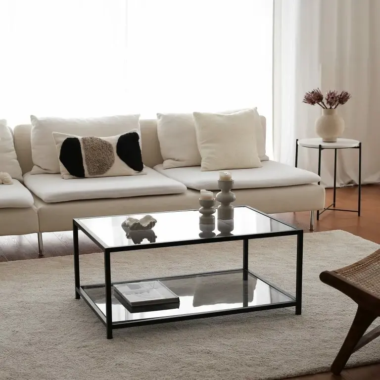 Loftscape Loftscape Table Basse Birdsville – Verre / Métal – Gris Fumé