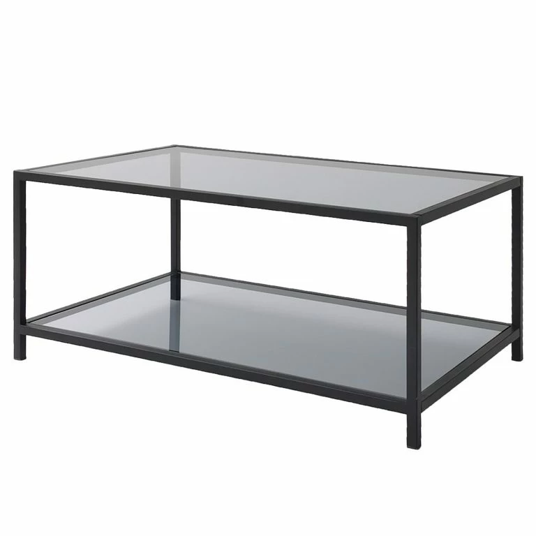 loftscape Loftscape Table basse Birdsville – Verre / Métal – Gris fumé