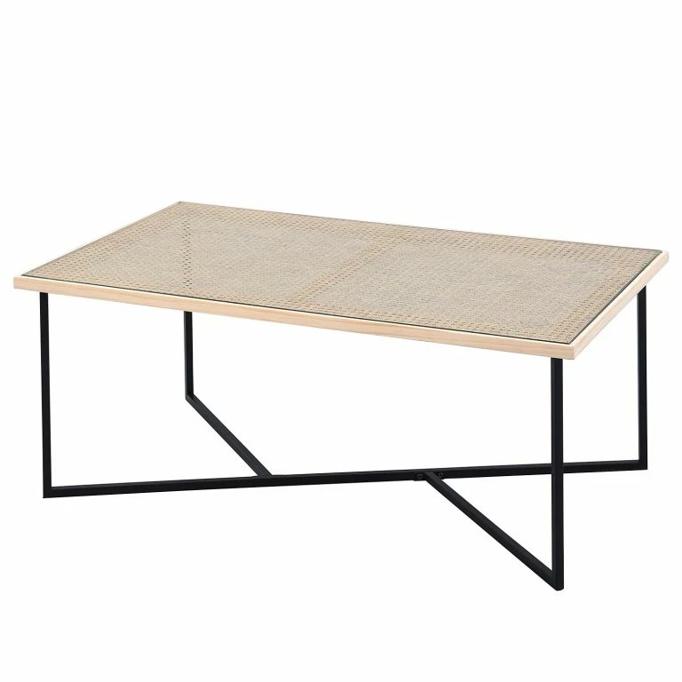 loftscape Loftscape Table basse Boissay – Cannage / Métal – Pin / Noir