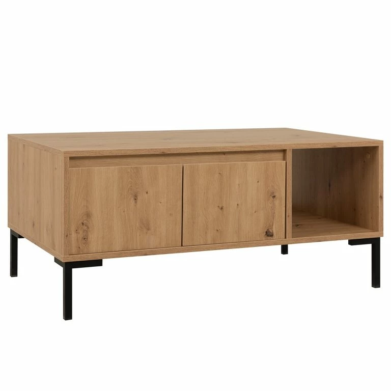 loftscape Loftscape Table basse Brochet – Imitation chêne / Noir