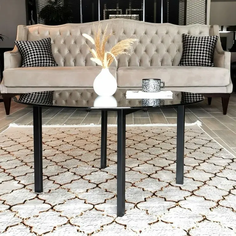 Loftscape Loftscape Table Basse Burbank – Verre / Métal – Gris Fumé