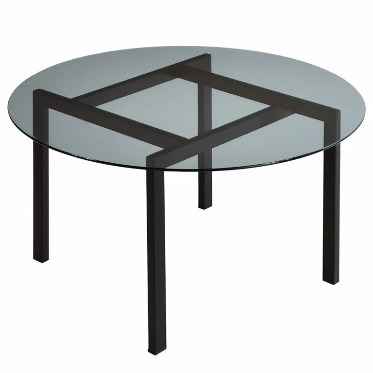 loftscape Loftscape Table basse Burbank – Verre / Métal – Gris fumé
