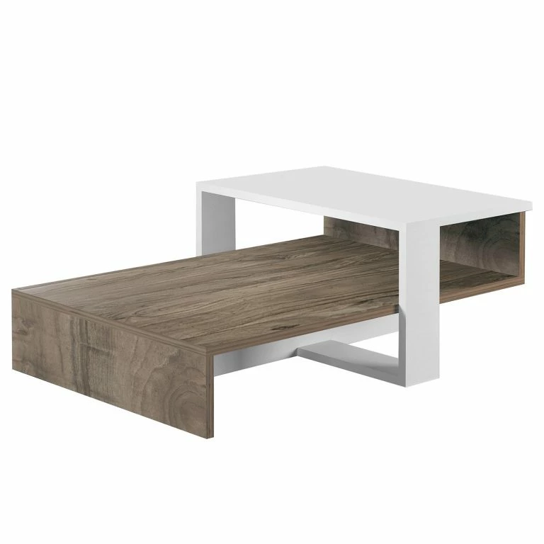 loftscape Loftscape Table basse Cloud Seven – Imitation noyer / Blanc