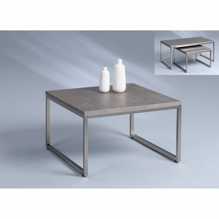 Loftscape Loftscape Table Basse Comber I – Gris / Argenté