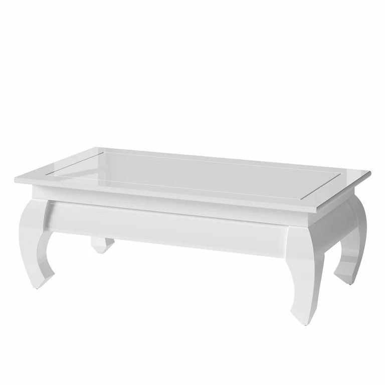 loftscape Loftscape Table basse Coyle – Blanc brillant – Largeur : 130 cm