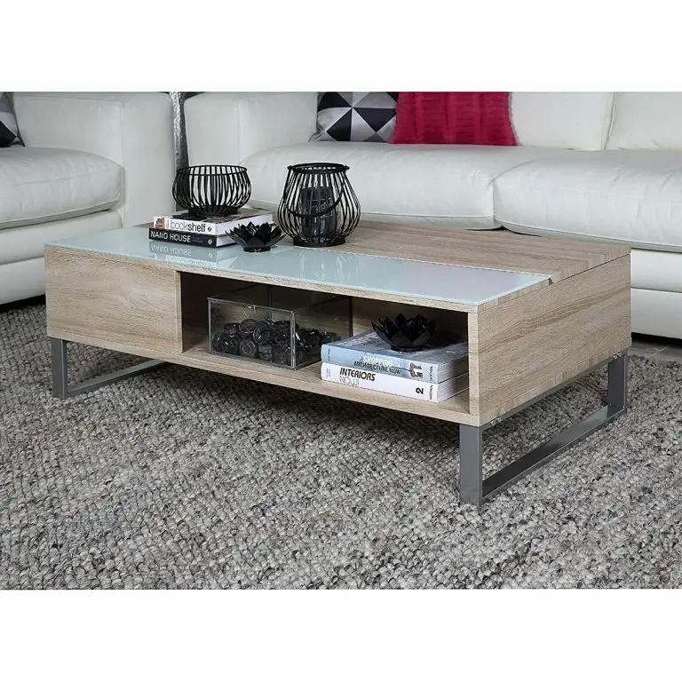 Loftscape Loftscape Table Basse Dahlia – Imitation Chêne De Sonoma / Blanc