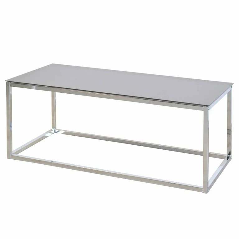 loftscape Loftscape Table basse Dorfen – Verre / Métal – Noir / Chrome