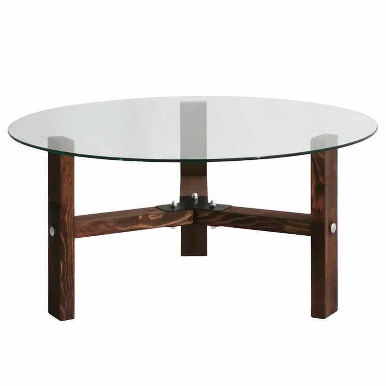 Loftscape Loftscape Table Basse Down Under Eukoa – Verre / Noyer Massif – Noyer