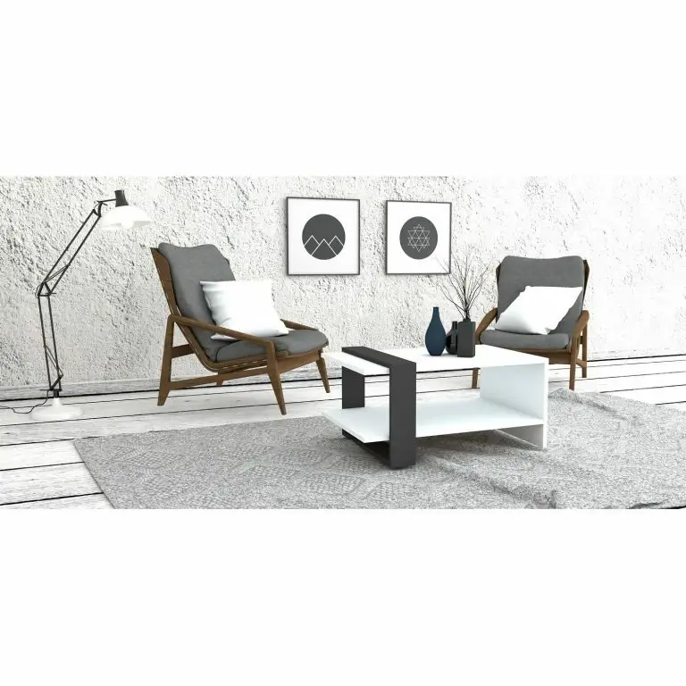 Loftscape Loftscape Table Basse Fallbrook – Blanc / Anthracite