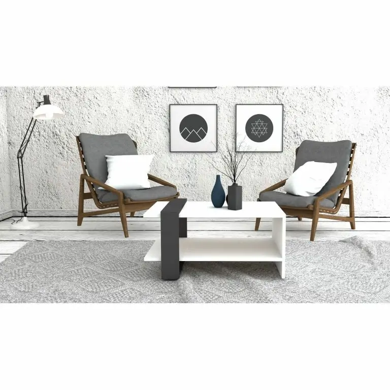 Loftscape Loftscape Table Basse Fallbrook – Blanc / Anthracite