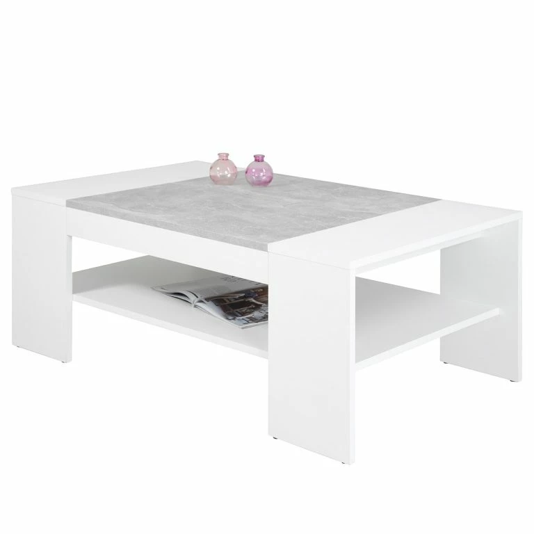 loftscape Loftscape Table basse Lievo – Blanc / Imitation béton