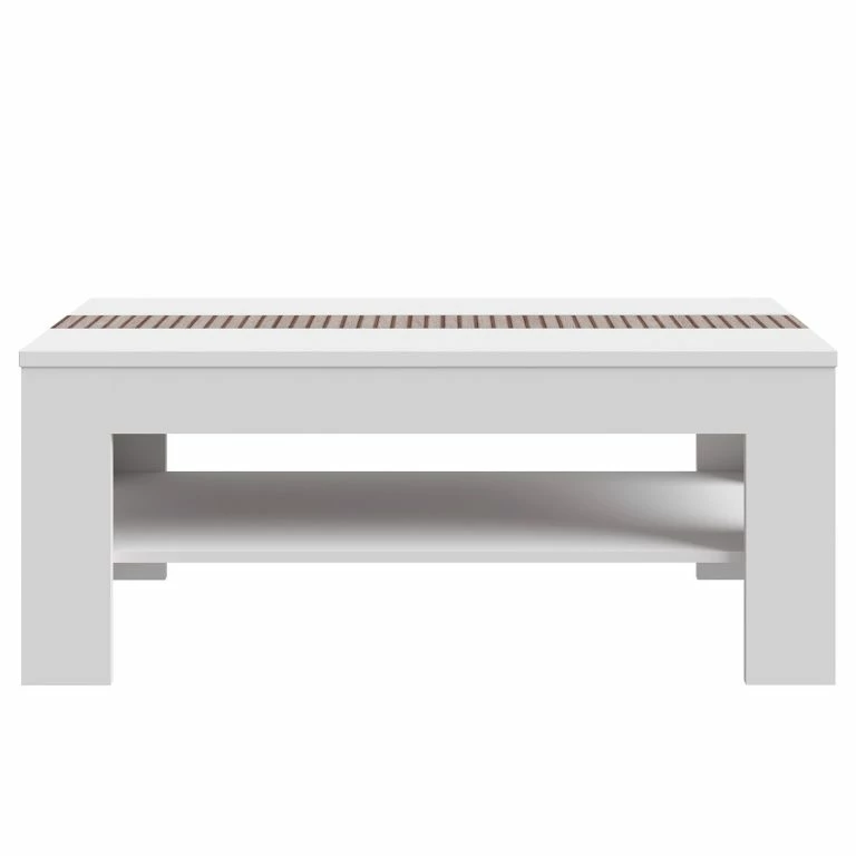 Loftscape Loftscape Table Basse Millquarter – Blanc / Imitation Chêne Clair